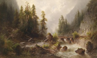 Mountain Stream by Albert Rieger